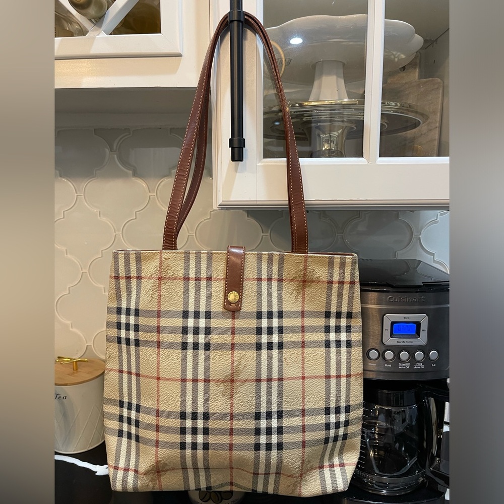 Burberry haymarket nova check bag